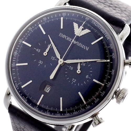 【送料無料】エンポリオアルマーニ EMPORIO ARMANI 腕時計 メンズ AR11105 AVIATOR クォーツ ネイビー ブラック