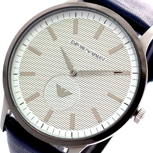 【送料無料】エンポリオアルマーニ EMPORIO ARMANI 腕時計 メンズ AR11119 クォーツ ホワイト ネイビー - メンズ