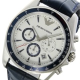 エンポリオ アルマーニ シグマ Sigma クオーツ クロノ メンズ 腕時計 AR6096 ホワイト