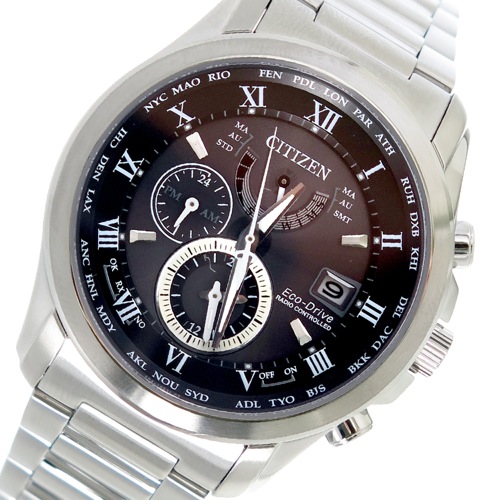 シチズン エコ・ドライブ クオーツ メンズ 腕時計 AT9080-57E ブラック