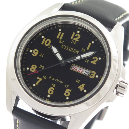 シチズン エコ・ドライブ クオーツ メンズ 腕時計 AW0050-07E ブラック/ブラック
