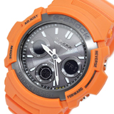 カシオ Gショック ソーラー 電波時計 メンズ 腕時計 AWG-M100MR-4A オレンジ