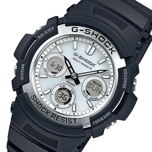 カシオ Gショック タフソーラー メンズ 腕時計 AWG-M100S-7AJF シルバー 国内正規