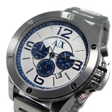 アルマーニ エクスチェンジ クオーツ クロノ メンズ 腕時計 AX1502 ホワイト