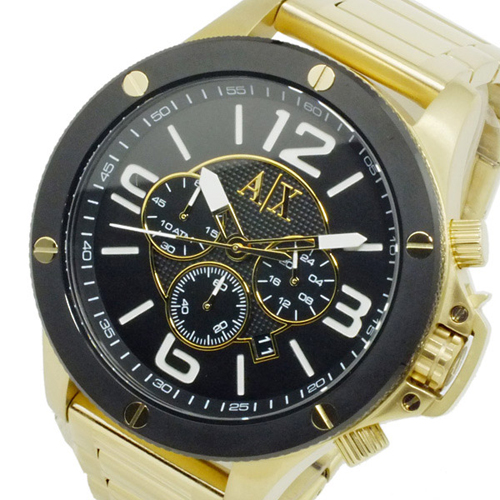 アルマーニ エクスチェンジ クオーツ メンズ クロノ 腕時計 AX1511 ゴールド