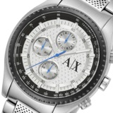 アルマーニ エクスチェンジ クオーツ クロノ メンズ 腕時計 AX1602 シルバー