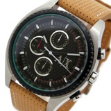 アルマーニ エクスチェンジ クオーツ クロノ メンズ 腕時計 AX1608 ブラック