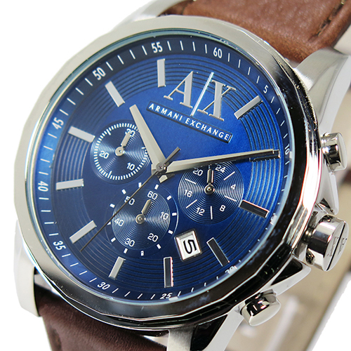 アルマーニ エクスチェンジ クオーツ クロノ メンズ 腕時計 AX2501 ブルー