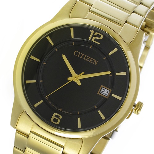 シチズン クオーツ メンズ 腕時計 BD0022-59E ブラック/ゴールド