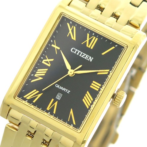 シチズン CITIZEN 腕時計 メンズ BH3002-54E クォーツ ブラック ゴールド