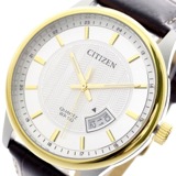 シチズン CITIZEN 腕時計 メンズ BI1054-12A クォーツ ホワイト ダークブラウン