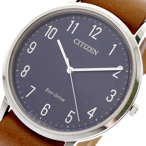 シチズン CITIZEN 腕時計 メンズ BJ6501-10L クォーツ ダークネイビー キャメル