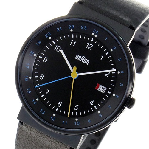 ブラウン BRAUN GMT クオーツ メンズ 腕時計 BN0142BKBKG ブラック
