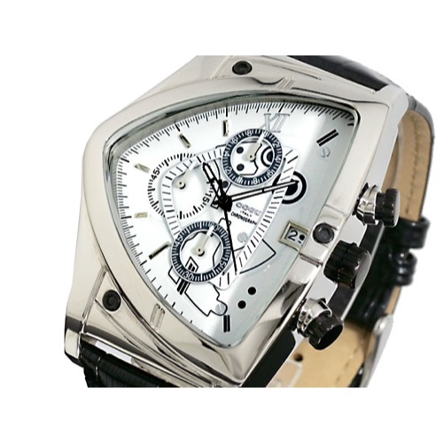 コグ COGU アシンメトリー クロノグラフ 腕時計 C43-WH ホワイト