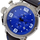 コグ COGU クオーツ クロノ メンズ 腕時計 C61-BL ブルー