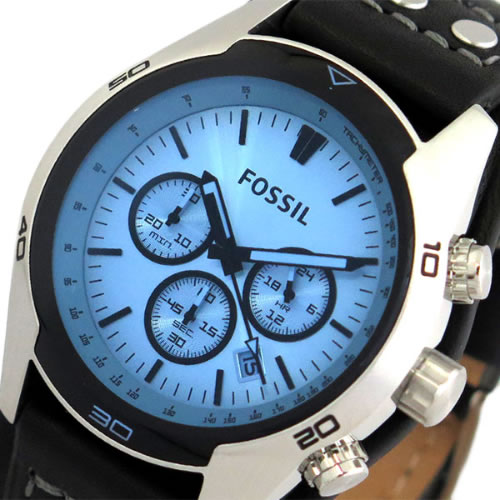 フォッシル FOSSIL 腕時計 メンズ CH2564 クォーツ ブルー ブラック