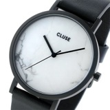 クルース CLUSE ラロッシュ 大理石モデル 38mm ユニセックス 腕時計 CL40002 フルブラック/ホワイトマーブル