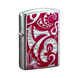 ジッポ ZIPPO オイルライター Armor New Dial 喫煙具 CRZ-RD レッド