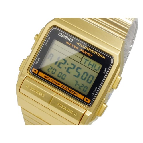 カシオ データバンク デジタル メンズ デュアルタイム 腕時計 DB-380G-1