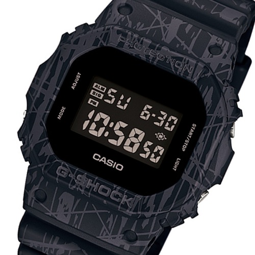 カシオ Gショック スラッシュパターンシリーズ メンズ 腕時計 DW-5600SL-1 ブラック