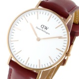 ダニエル ウェリントン Limited Edition ホワイト サフォーク/ローズゴールド 36mm 腕時計 DW00100122