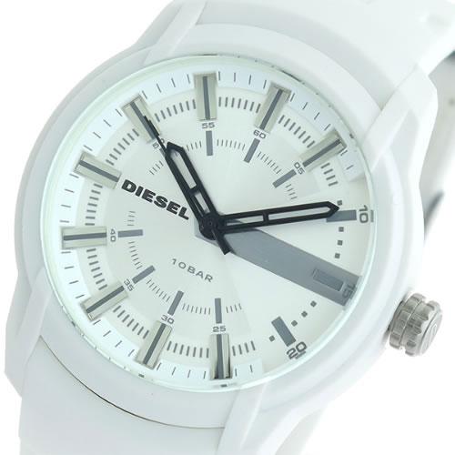 ディーゼル アームバー クオーツ 腕時計 DZ1829 ホワイト/ホワイト