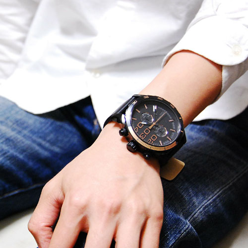DIESEL ディーゼル DZ-4327 クロノグラフ 腕時計 - 腕時計(アナログ)
