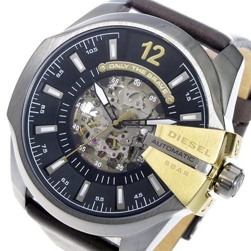 【送料無料】ディーゼル DIESEL メガチーフ 自動巻き メンズ 腕時計 DZ4379 ブラック - メンズブランドショップ グラッグ