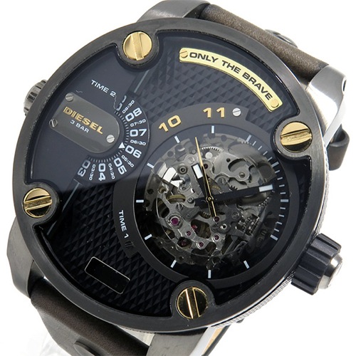 ディーゼル DIESEL リトルダディ 自動巻き メンズ 腕時計 DZ7364 ブラック