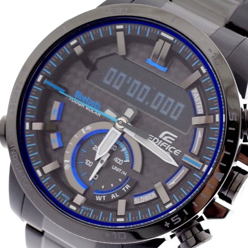 カシオ CASIO 腕時計 メンズ ECB-800DC-1A エディフィス EDIFICE クォーツ グレー ブラック