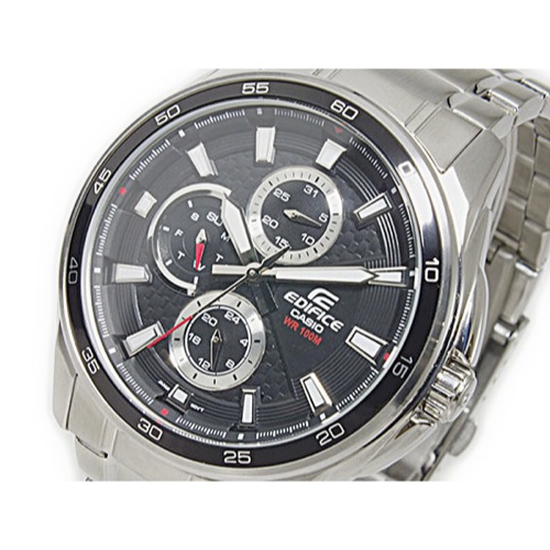 【送料無料】カシオ CASIO エディフィス EDIFICE クオーツ 腕時計 EF-334D-1A ブラック - メンズブランドショップ グラッグ