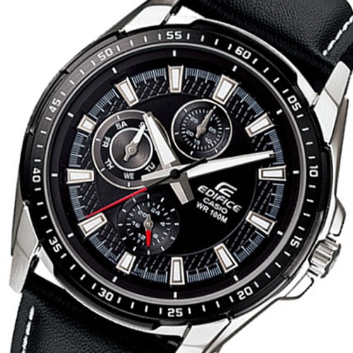 カシオ エディフィス クオーツ メンズ 腕時計 EF-336L-1A1 ブラック
