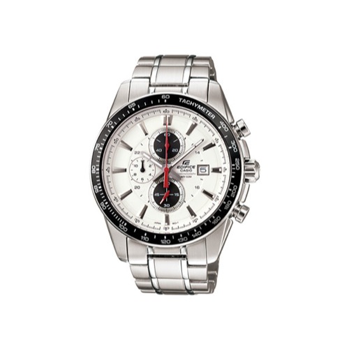 カシオ エディフィス クロノグラフ 腕時計 EF547D-7A1 ホワイト