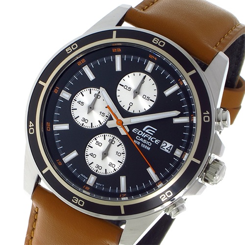 カシオ エディフィス クオーツ クロノ メンズ 腕時計 EFR-526L-1B ブラック