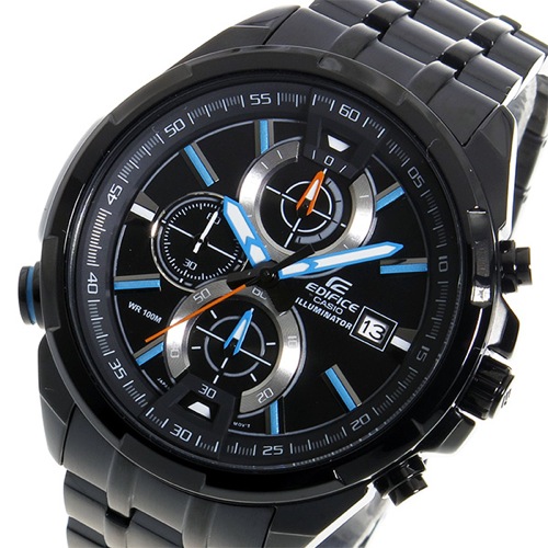 カシオ エディフィス クロノ クオーツ メンズ 腕時計 EFR-536BK-1A2V ブラック