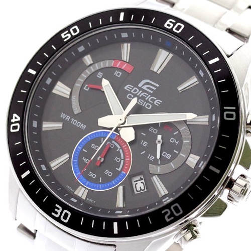 カシオ CASIO 腕時計 メンズ EFR-552D-1A3V エディフィス EDIFICE クォーツ ブラック シルバー