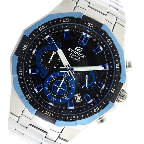 カシオ エディフィス クロノグラフ クオーツ メンズ 腕時計 EFR-554D-1A2V ブラック/ブルー