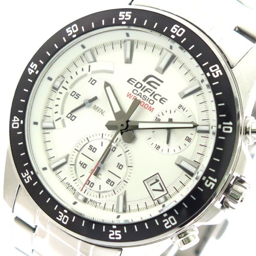 カシオ CASIO 腕時計 メンズ EFV-540D-7AV エディフィス EDIFICE クォーツ メタルホワイト シルバー