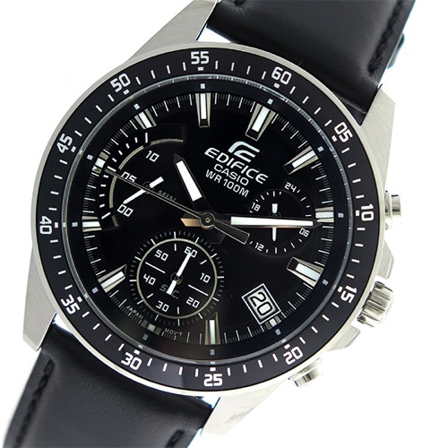 カシオ エディフィス クロノグラフ クオーツ メンズ 腕時計 EFV-540L-1AV ブラック