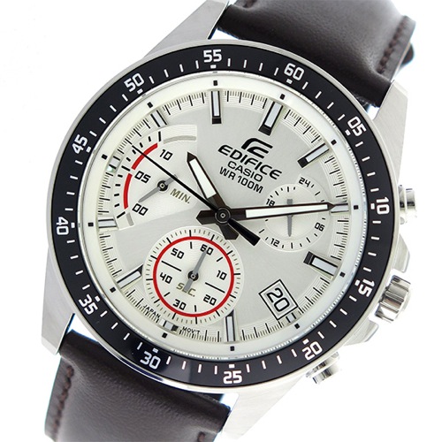 カシオ エディフィス クロノグラフ クオーツ メンズ 腕時計 EFV-540L-7AV ホワイト