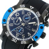エルジン ELGIN クオーツ クロノ メンズ 腕時計 EG-001-BL ブルー
