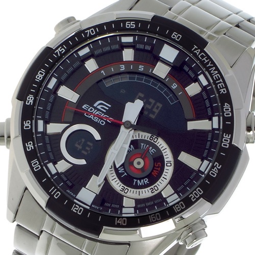カシオ エディフィスクロノ クォーツ メンズ 腕時計 ERA600D1A ブラック