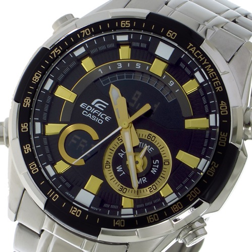 【送料無料】カシオ CASIO エディフィス EDIFICE クロノ クォーツ メンズ 腕時計 ERA600D1A9V ブラック - メンズ