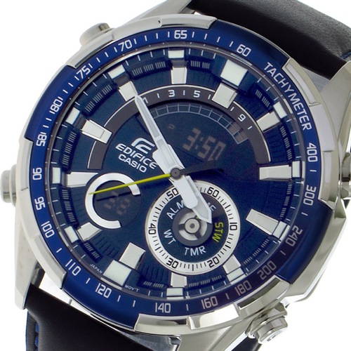 カシオ エディフィスクロノ クォーツ メンズ 腕時計 ERA600L2AV ブルー