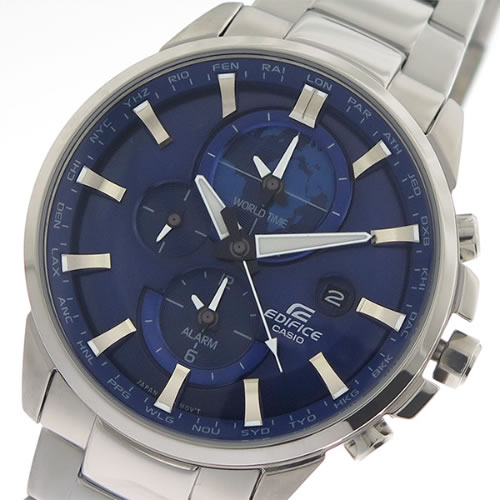 カシオ エディフィス クロノ クオーツ メンズ 腕時計 ETD-310D-2A ブルー/シルバー