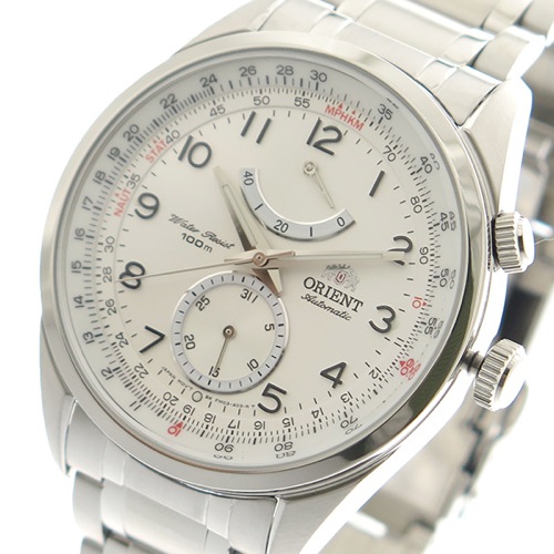 オリエント ORIENT 腕時計 メンズ FFM03002W0 自動巻き ホワイト シルバー