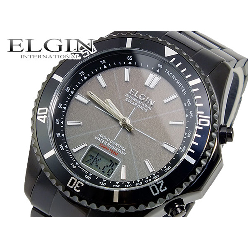 エルジン ELGIN ソーラー 電波 腕時計 FK1371B-BP