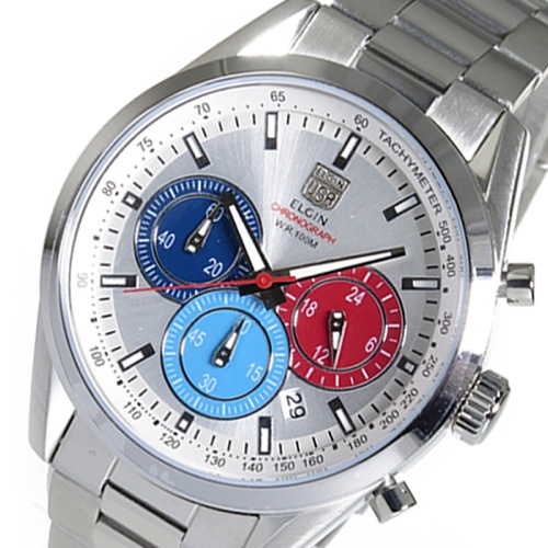 【送料無料】エルジン ELGIN クロノ クオーツ メンズ 腕時計 FK1411S-S シルバー - メンズブランドショップ グラッグ
