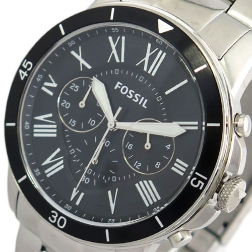 フォッシル FOSSIL 腕時計 メンズ FS5236 クォーツ ブラック シルバー