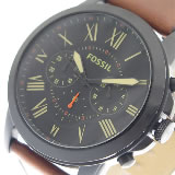 フォッシル 腕時計 メンズ FS5241 ブラック ブラウン